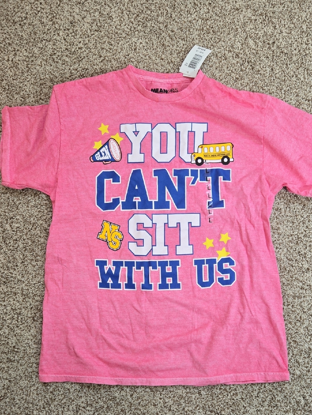 Mean Girls Kids' Pink Graphic Tee - "You Can't Sit With Us"
